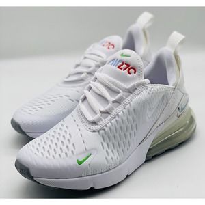 NEW Nike Air Max 270 GS White Green Spark DM9474-100 GS 4Y Women’s Size 5.5
